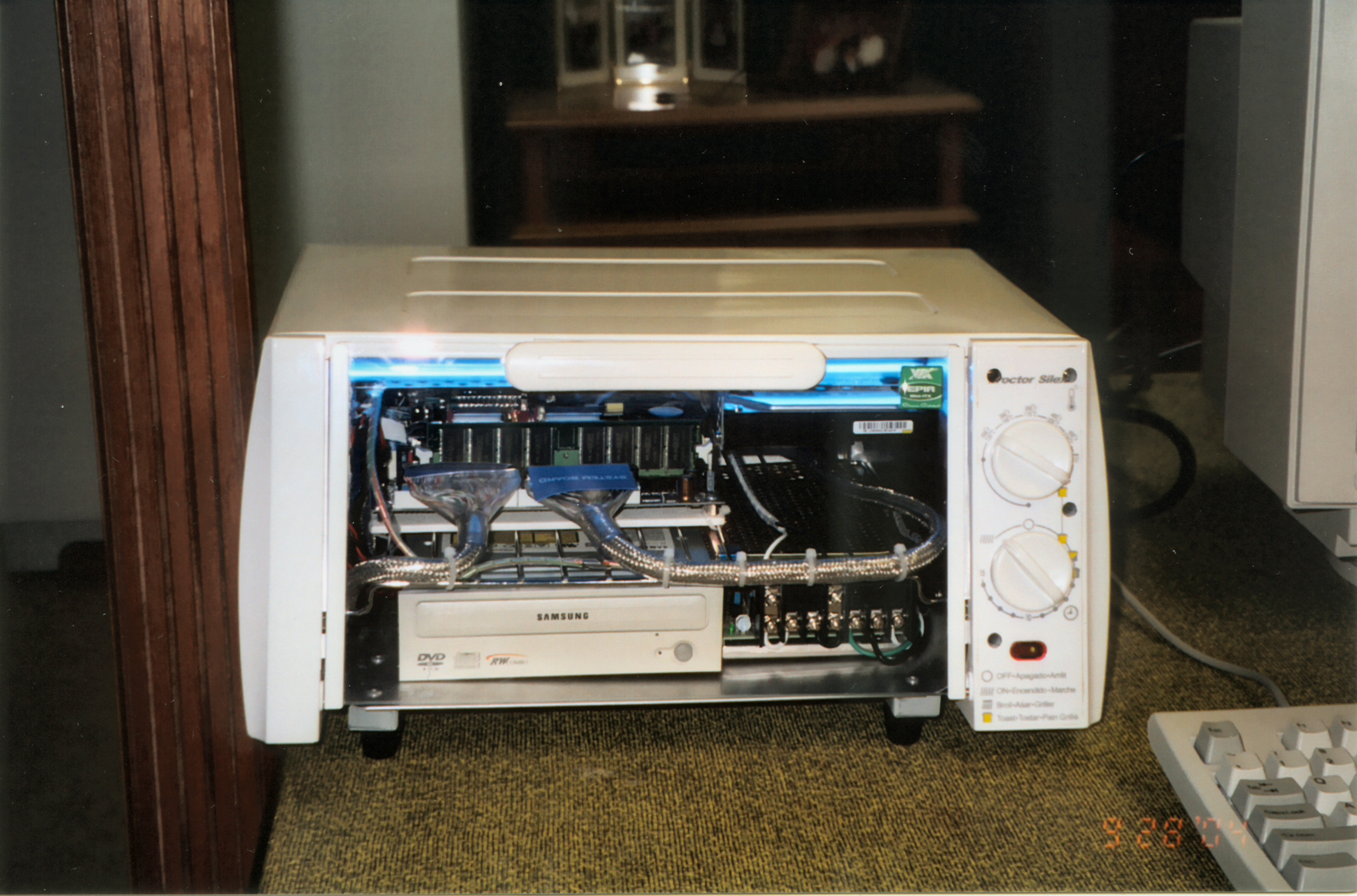 A frontal shot of the computer.